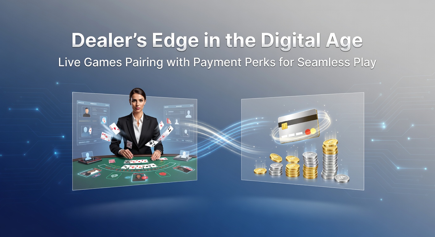 A live dealer at a high-tech online blackjack table, dealing cards with digital overlays showing bets and balances in real-time