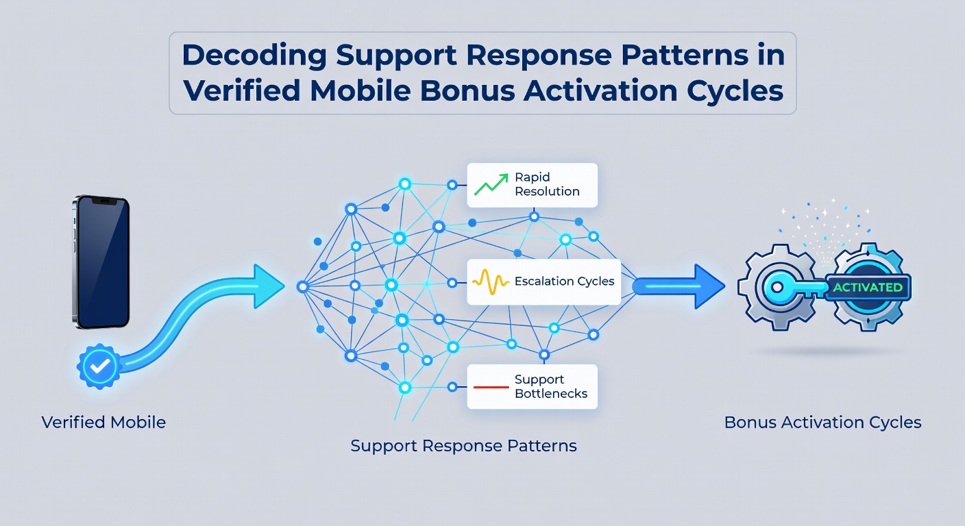 Support dashboard interface showing response time metrics and bonus activation status updates