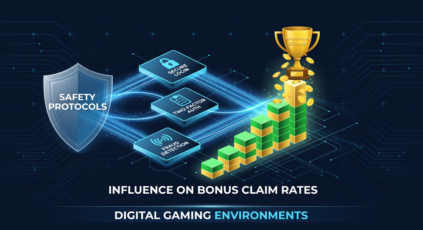 Illustration of digital security protocols in online gaming environments with bonus claim interfaces