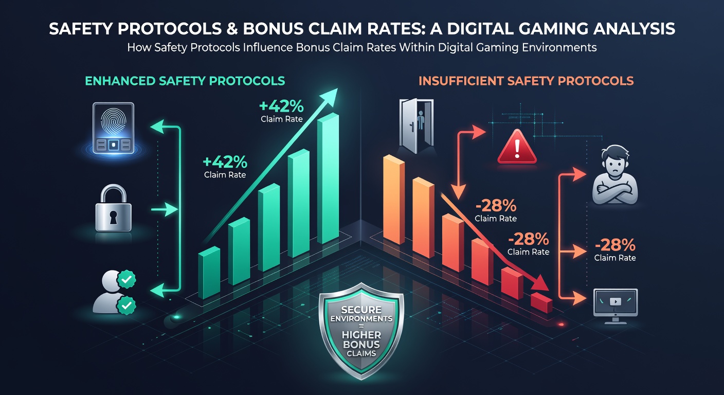 Data visualization showing bonus claim rate changes after safety protocol implementations in gaming platforms
