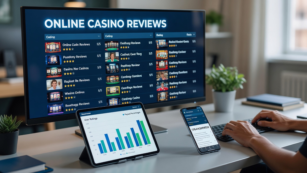 Overview of online casino review criteria including licensing and security checks