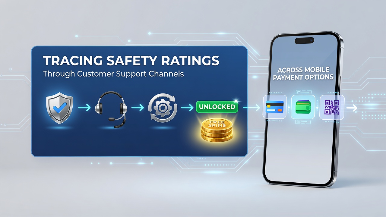 Customer support agent reviewing safety rating details on a mobile device screen during a verification call