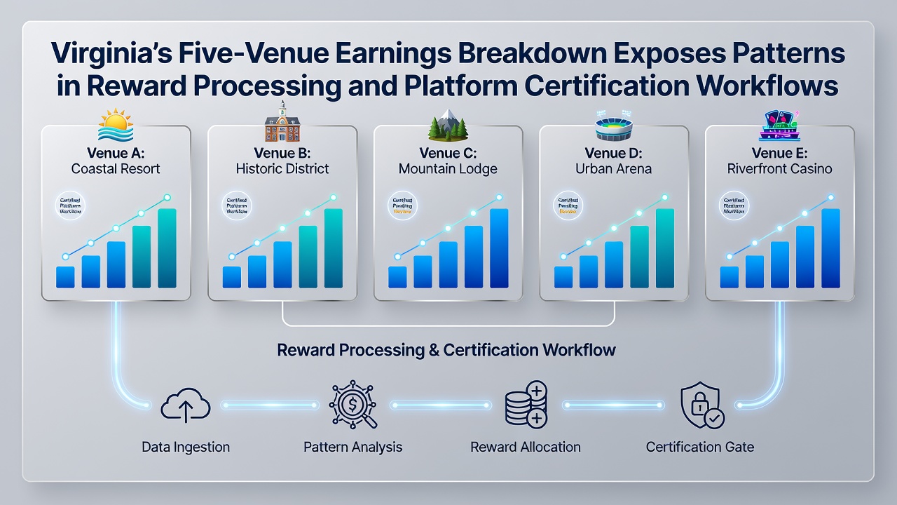 Overview of Virginia casino venues and earnings data charts from 2026
